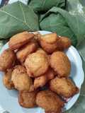 Perkedel talas mbothe (Colocasia esculenta)