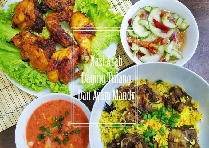 Resipi Nasi Arab Daging Tulang Dan Ayam Mandy Oleh Meor Sr Cookpad