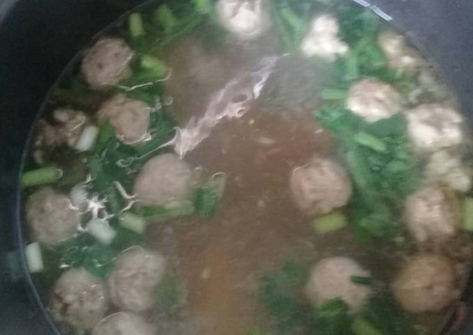 Sop tetelan,bakso dan tahu sederhana