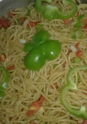 صورة لوصفة معكرونة بالخضار