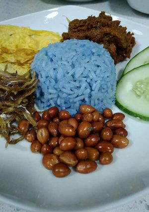 Foto resep Nasi uduk biru bunga teleng