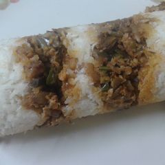 A picture of Kappa meen puttu (Tapioca fish puttu).