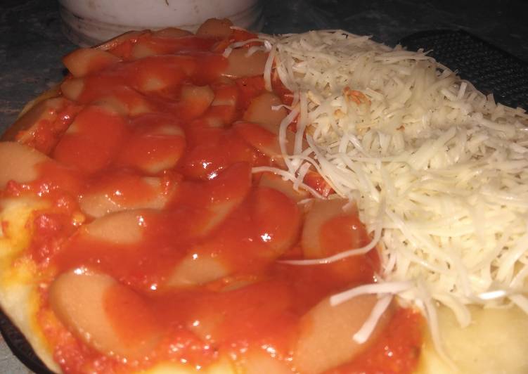 Pizza cruncy enaak no oven