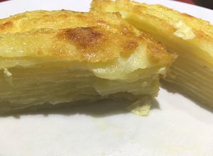 Una foto de Milhojas de papas