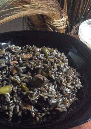 Foto principal de Arroz con pota en su tinta🦑🍚