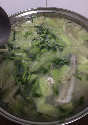 Hình của món Canh cá khoai rau rút.