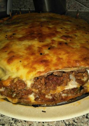 A picture of Beef mince stack.