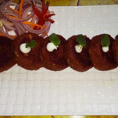 A picture of Soya Galouti kebab (veg).