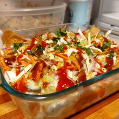 A picture of Aloo chana chaat.