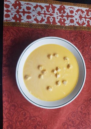 Una foto de Sopa de auyama (zapallo)