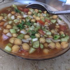 A picture of Khata mitha salad.
