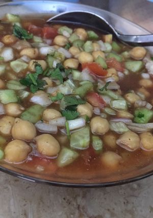 A picture of Khata mitha salad.