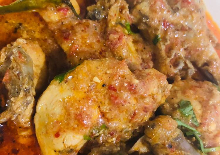 Recipe of Quick Village style chicken karahi