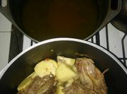 Una foto de arroz pato