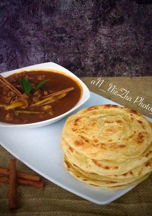 Foto resep Roti Canai & Kari Daging