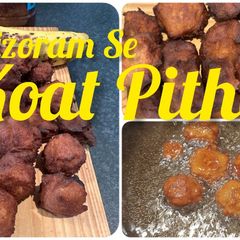 A picture of Koat Pitha from North Eastern State of India.
