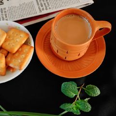 A picture of Lemon grass and mint tea.