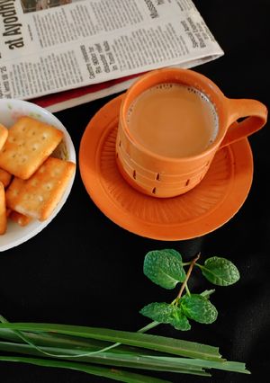 A picture of Lemon grass and mint tea.