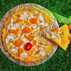 A picture of Mango cake.