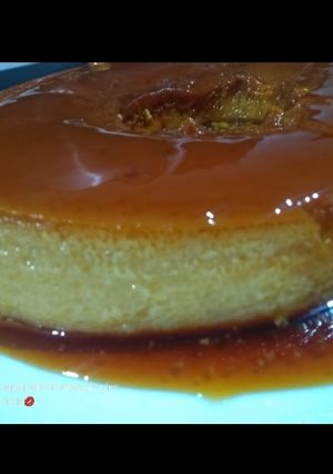 Una foto de Flan Casero!