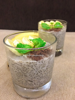 Hình của món Chia pudding vị chuối.