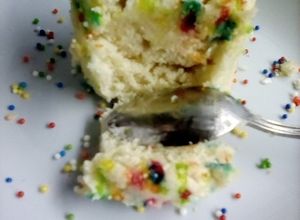 Una foto de Mug cake de chispitas