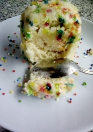 Una foto de Mug cake de chispitas
