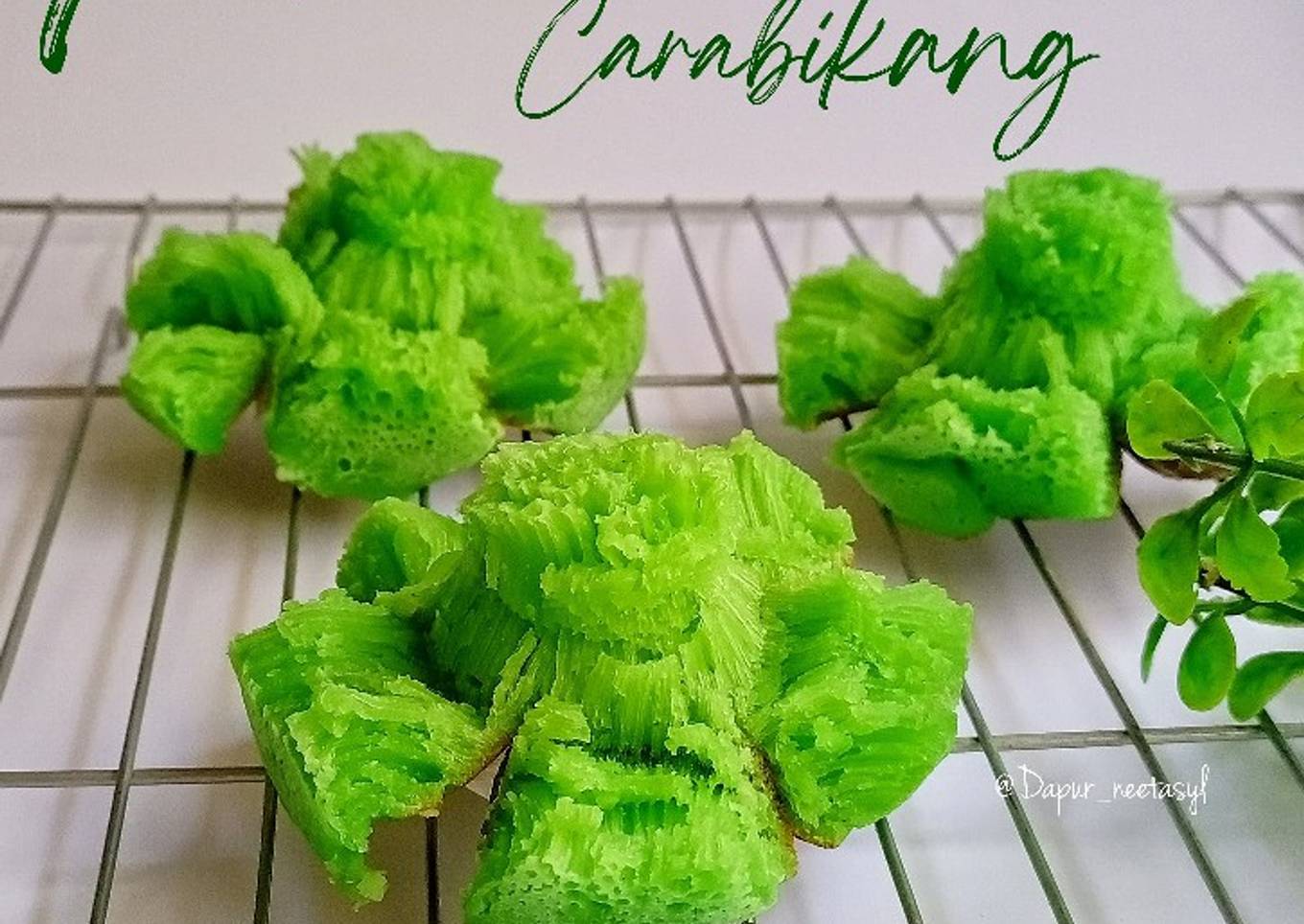 Kue CaraBikang pandan Tanpa Santan