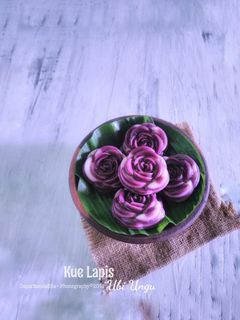 Foto resep Kue Lapis Ubi Ungu