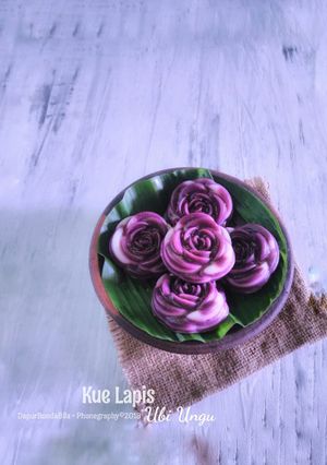 Foto resep Kue Lapis Ubi Ungu