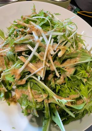 拉麵店的胡麻水菜 的食譜成品照片