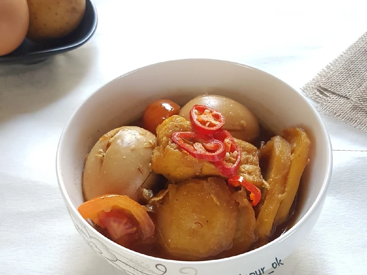 Cara Mudah Menyiapkan Resep Semur tahu telor kentang yang Uenak Anti Ribet, Bikin Ngiler
