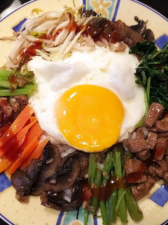 Foto resep Nasi Campur Korea Bibimbap saus gochujang