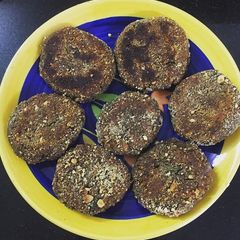 Kuttu Aata cutlets A picture of Kuttu Aata cutlets.