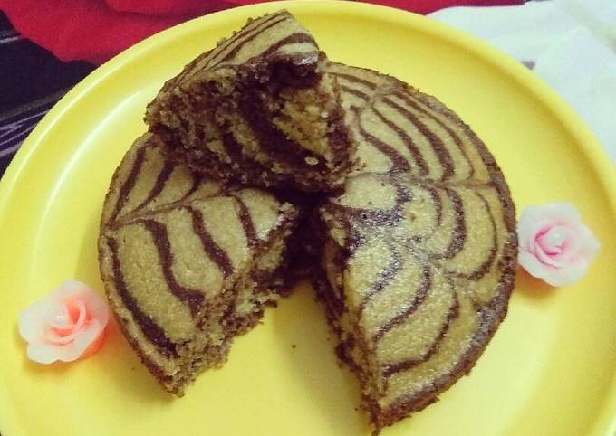 Eggless whole wheat cake