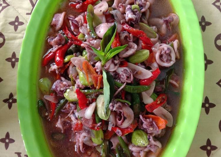 Cumi Pete saus tiram simple