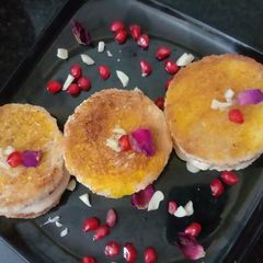 A picture of Fruits and Nuts Shahi Tukda Sandwich.