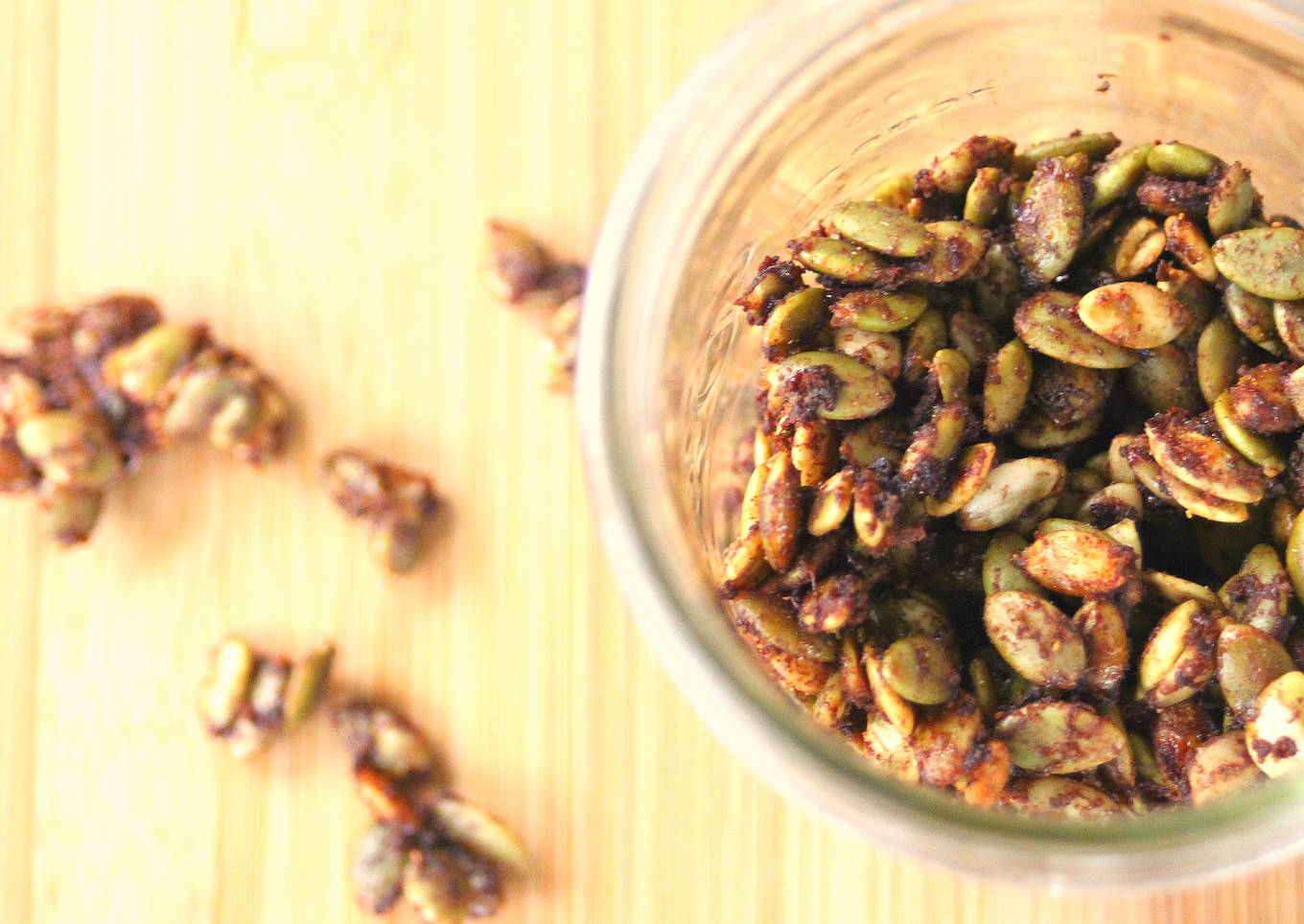 Chinese 5-Spice Maple Candied Pumpkin Seeds