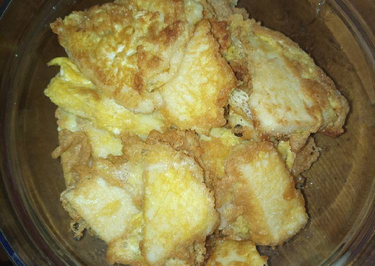 Ugali fried with eggs#mystaplefoodrecipecontest