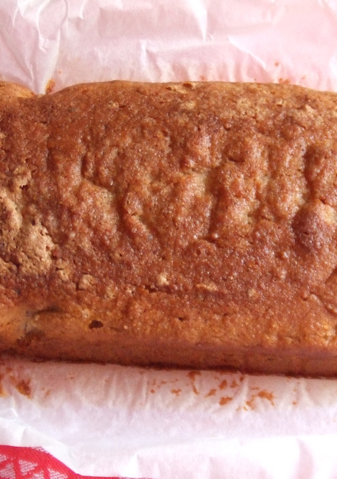 Una foto de Bizcocho esponjoso de castaña a los cítricos sin huevo
