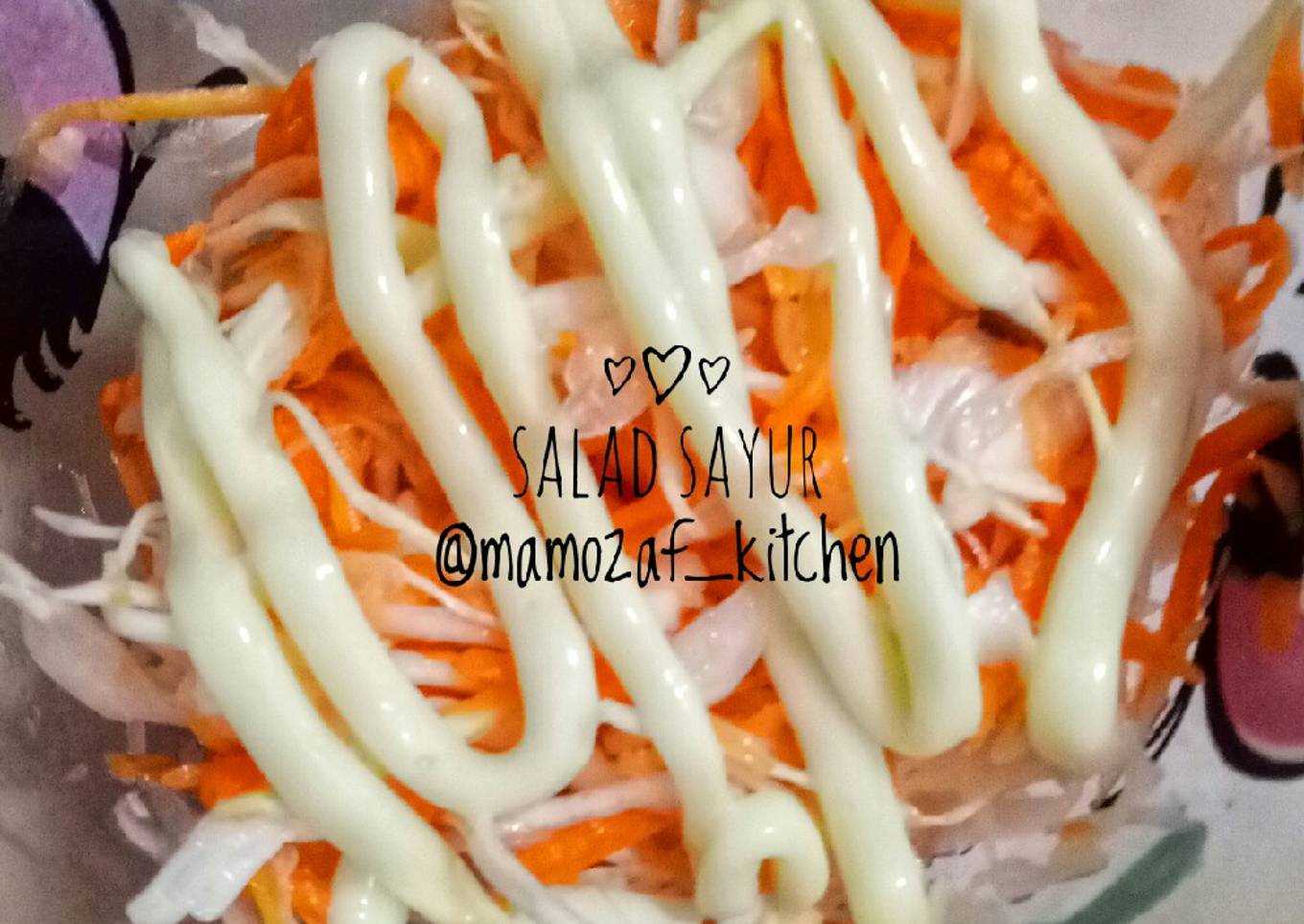 Salad Sayur (kubis & wortel) - resep kuliner nusantara