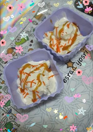 صورة لوصفة ايس كريم فانيليا 🍨 بأقل مكونات 👍