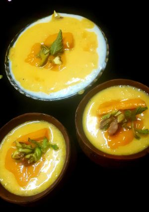 A picture of Mango Phirni.