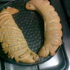 A picture of Chicken cheesey Bread.
