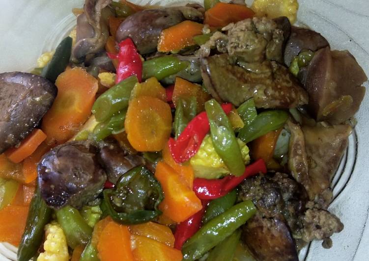 Cara Gampang mengolah Tumis Rampelo Ati &amp; Jabuwor (Jagung,Buncis,Wortel😁) Lezat