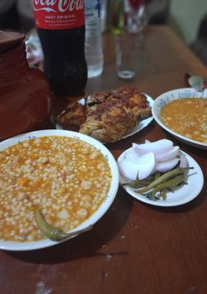 صورة لوصفة العيش 🍲بركوكس🥘 بزيت الزيتون🫒