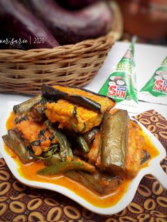 Foto resep Pecel Santan Terong Tempe
