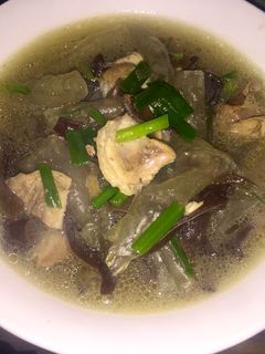 Hình của món Miến nấu thịt gà (miến nấu lòng gà).