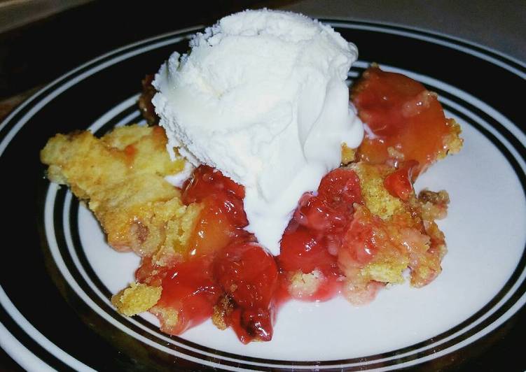 Recipe of Tasty Cherry Peach Dump Cake