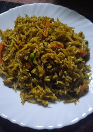 A picture of Vegetable pulao.